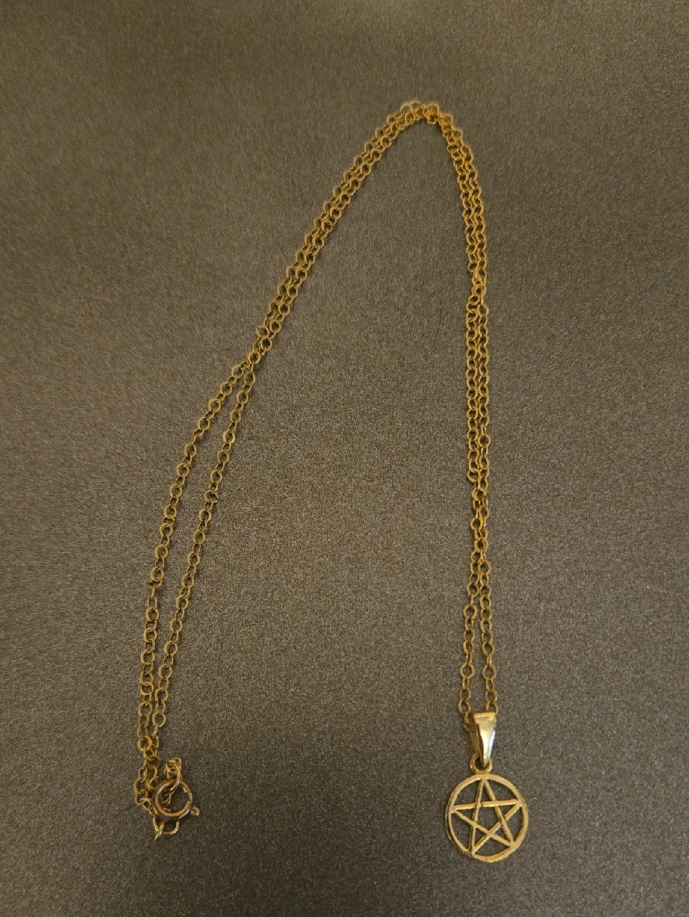 Gold Pentagram Necklace